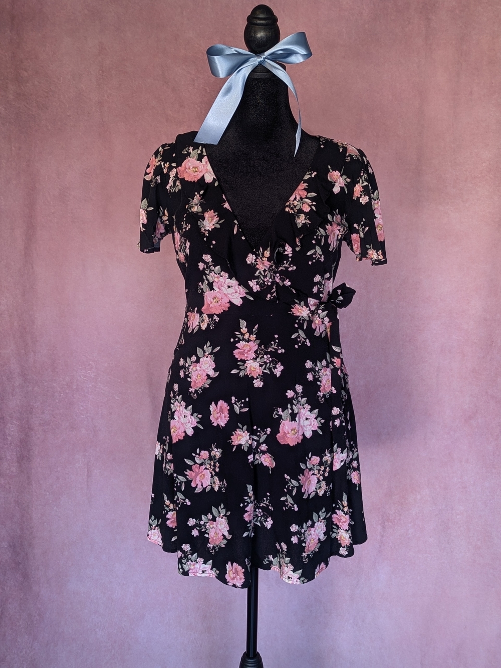 Xhilaration Floral Faux Wrap Dress